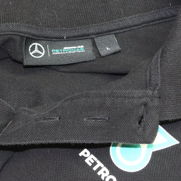 Mercedes Benz AMG F1 Petronas Formula 1 Crew Shirt Mens Large - Picture 3 of 8